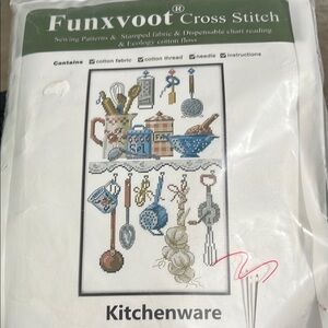 Kitchenware Cross Stitch Kit - Multicolor